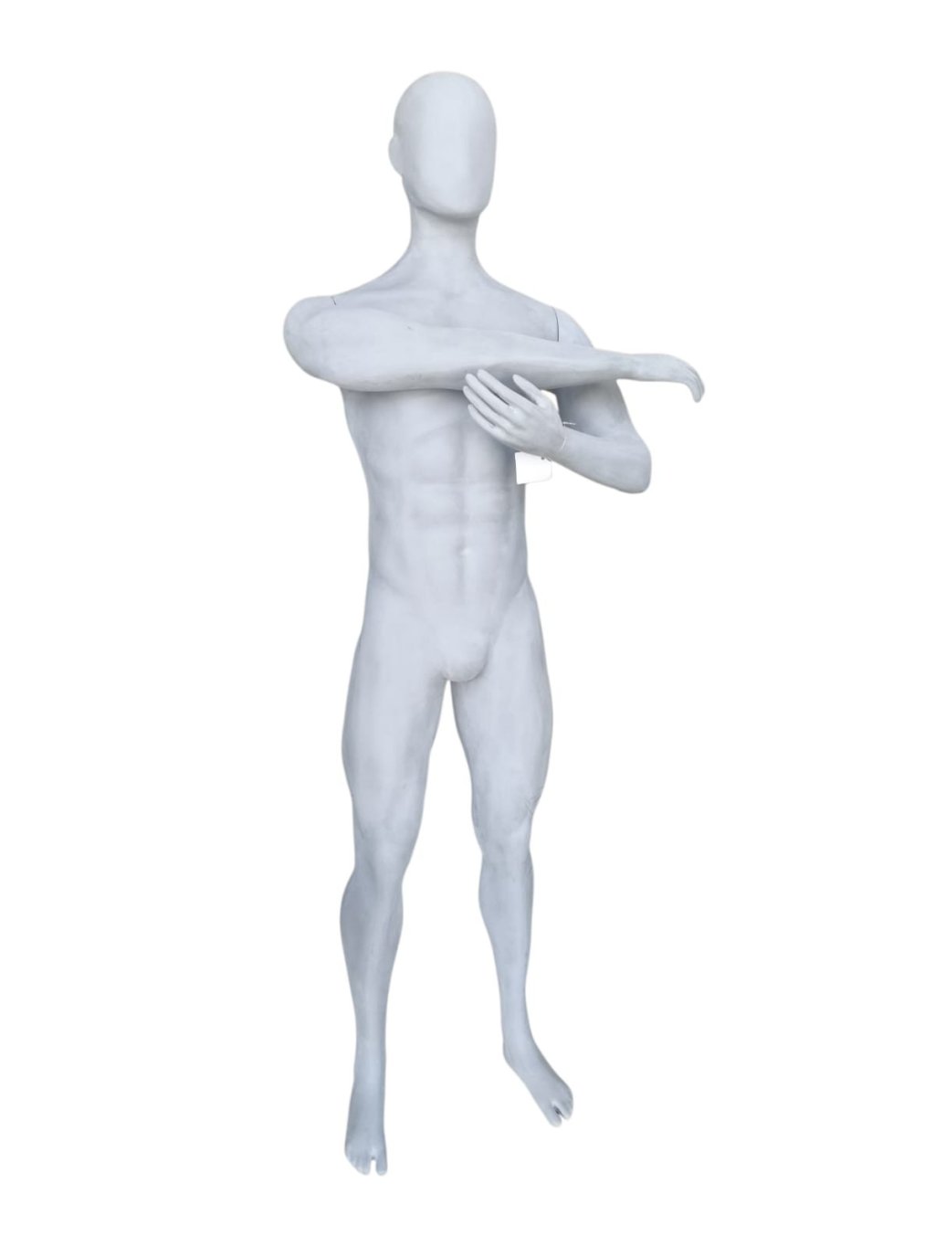 MANEQUIM MASCULINO CINZA AVELUDADO 