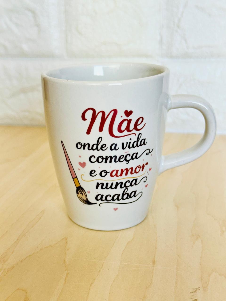Caneca Sublime Branca Mãe Rosé