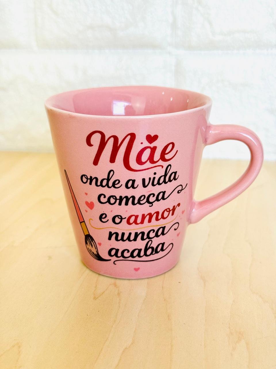 Xícara Rosa Mãe Rosé