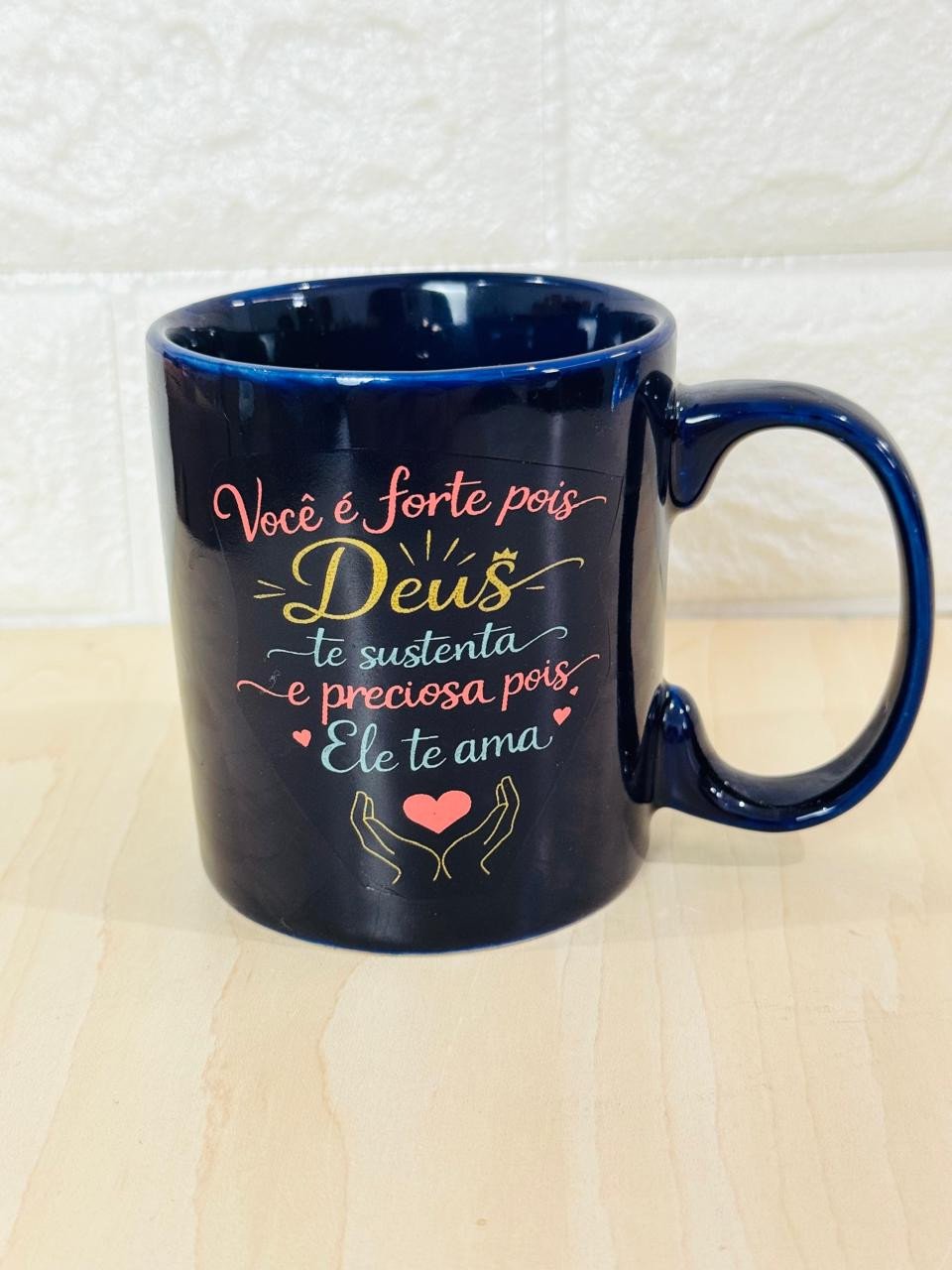 Caneca Aurora Azul Mão de Deus
