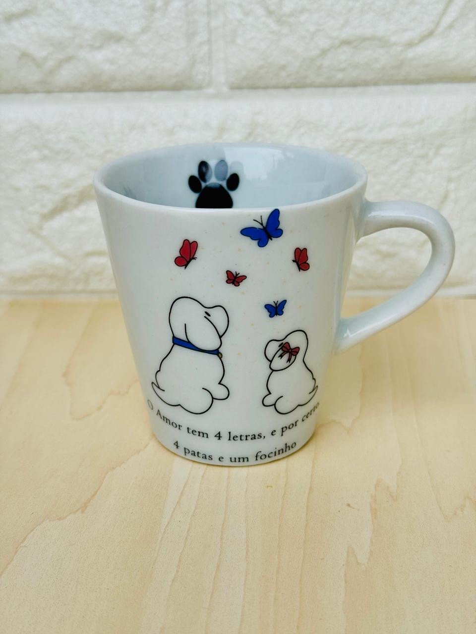 Xícara Branca Cachorro