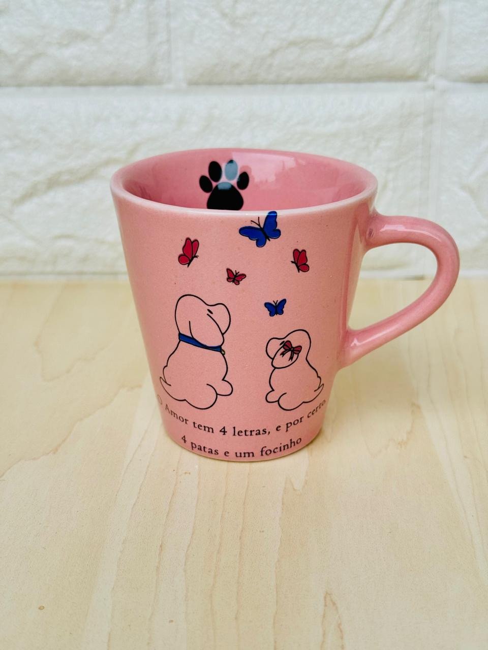 Xícara Rosa Cachorro
