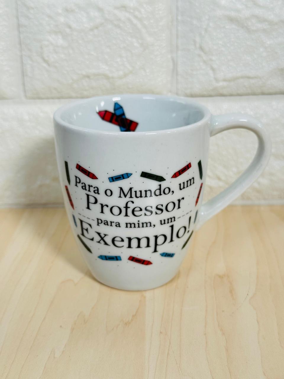 Caneca Glamour Para O Mundo um Professor para Mim um Exemplo
