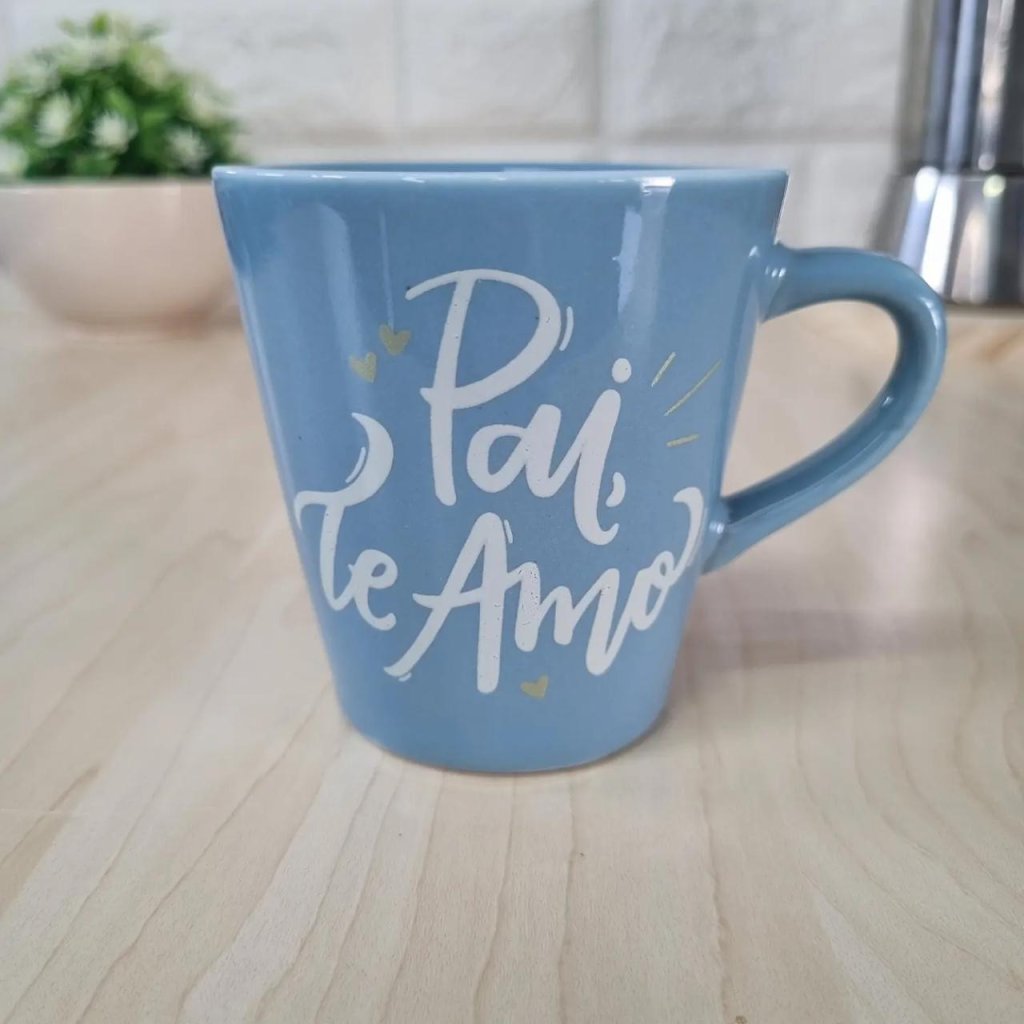 Xícara Azul Pai Te Amo