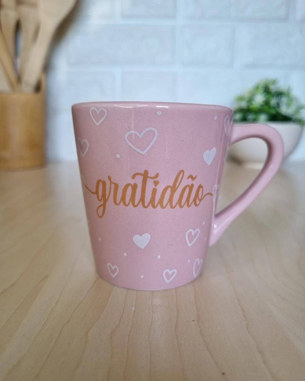 Xícara Rosa Gratidão
