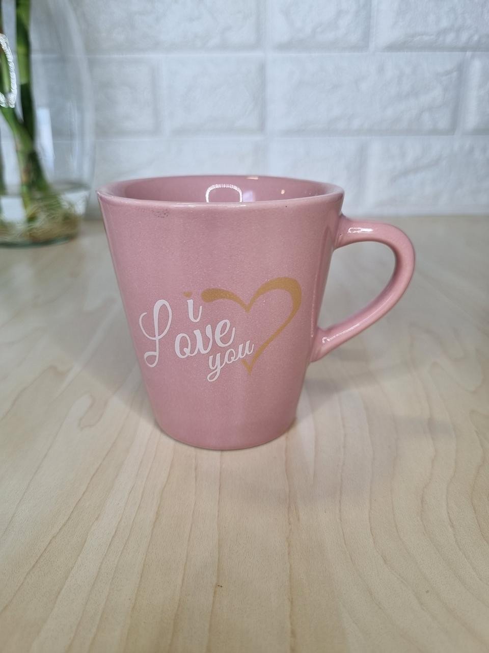 Xícara Rosa I Love You
