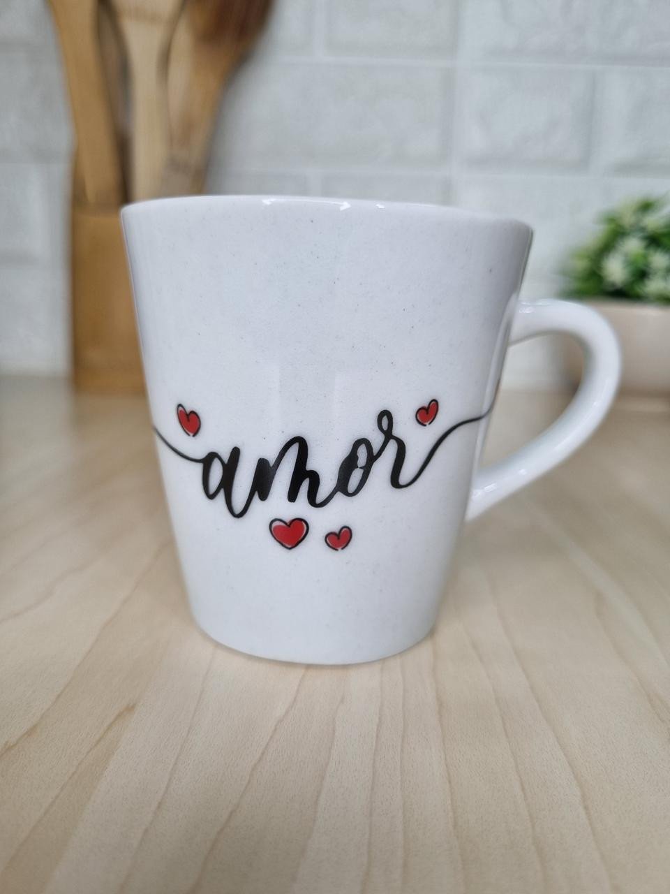 Xícara Branca Amor 