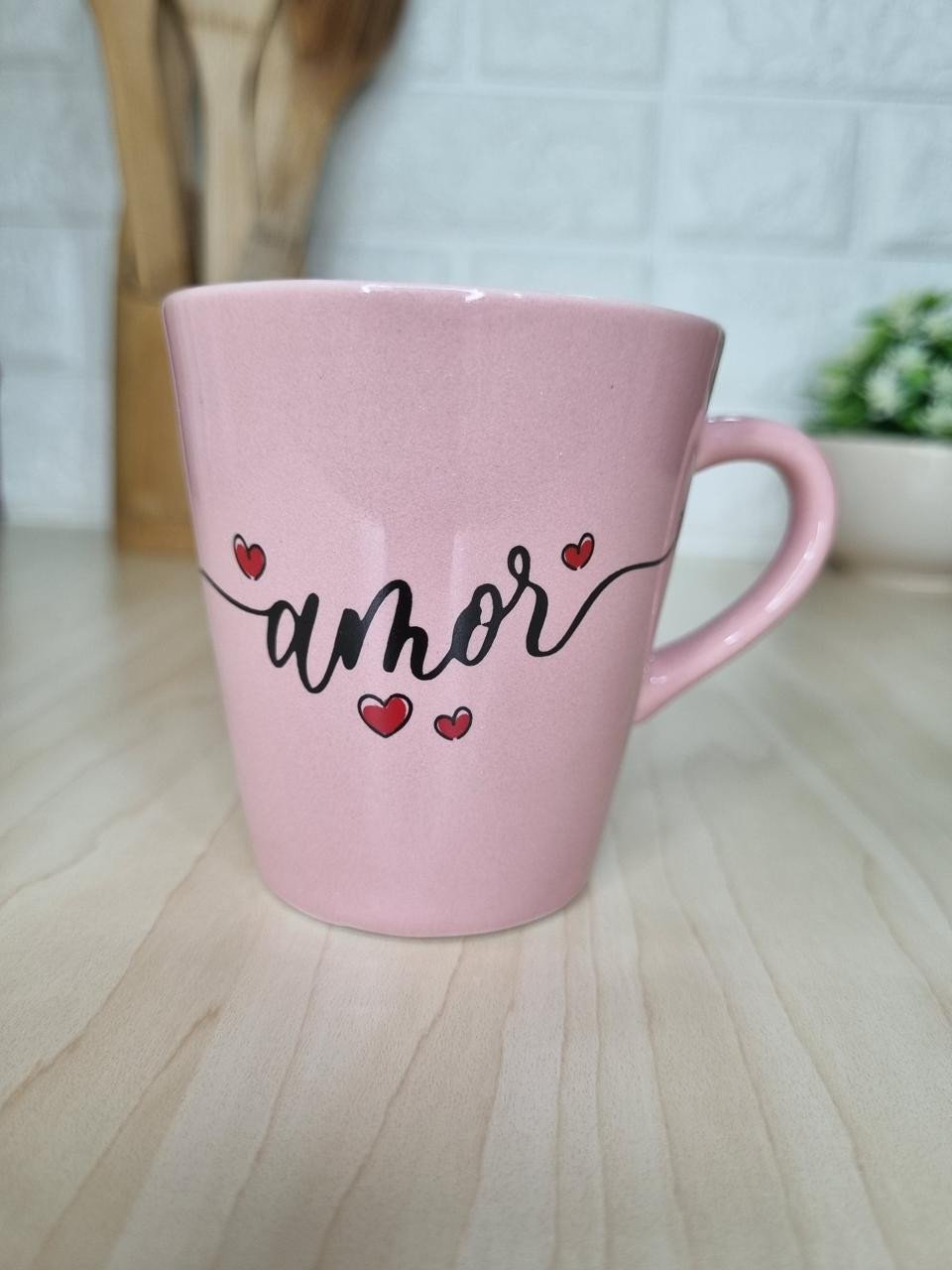 Xícara Rosa Amor 
