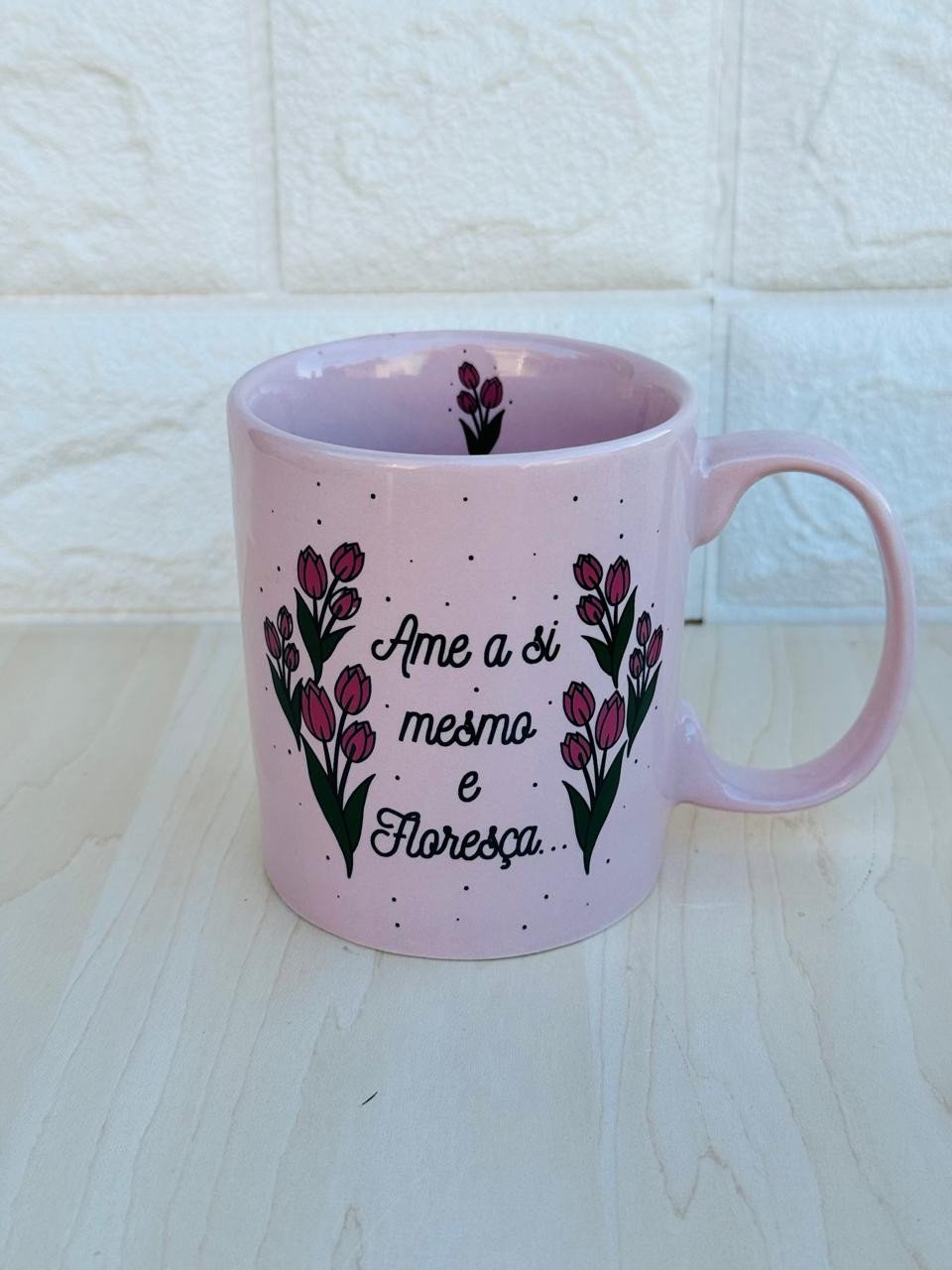 Caneca Aurora Rosa Tulipas