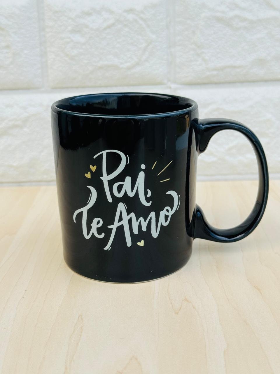 Caneca Aurora Preta Pai Te Amo