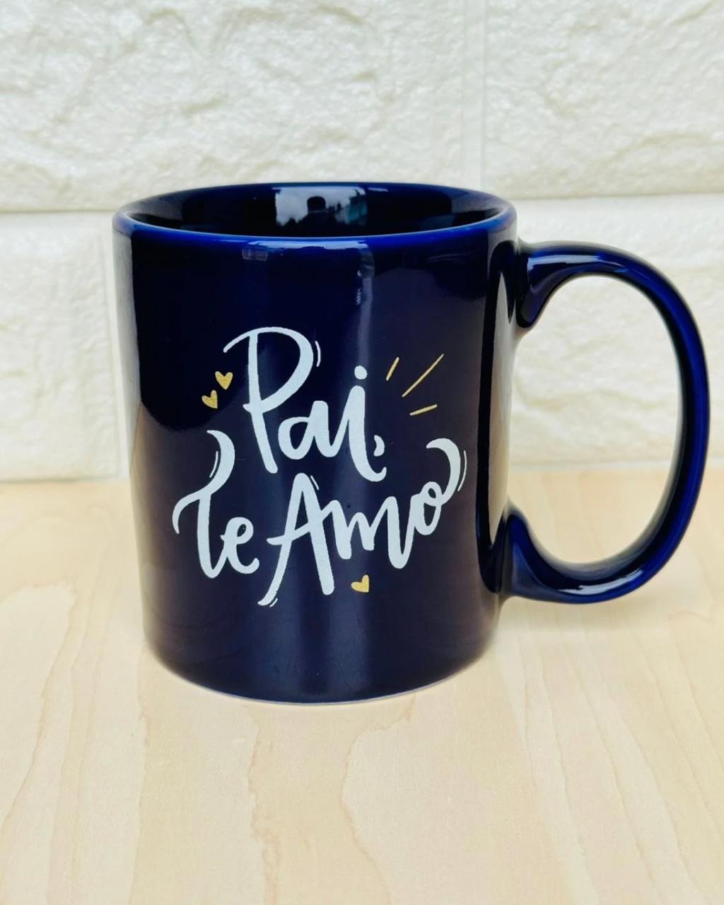 Caneca Aurora Azul Pai Te Amo