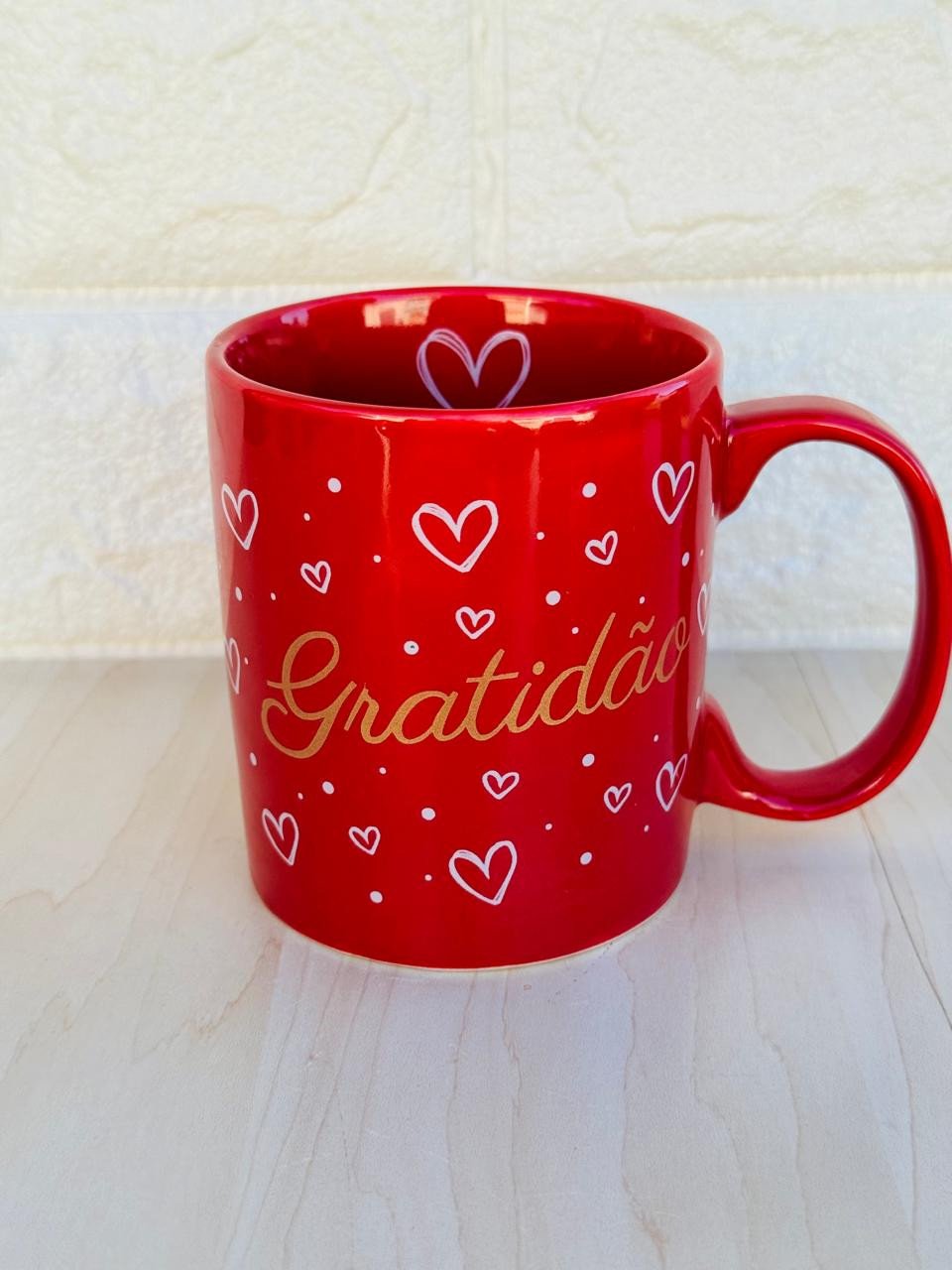 Caneca Aurora Vermelha Gratidão 
