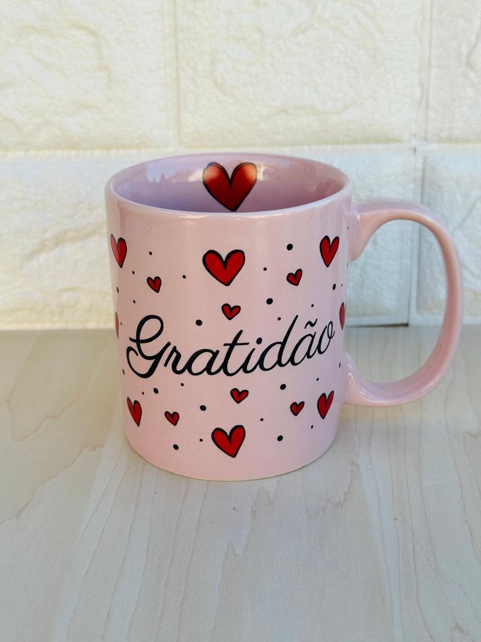 Caneca Aurora Rosa Gratidão 