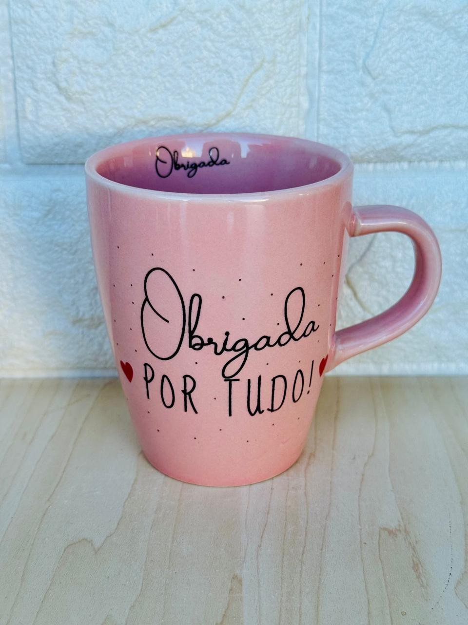 Caneca Sublime Rosa Obrigada por Tudo