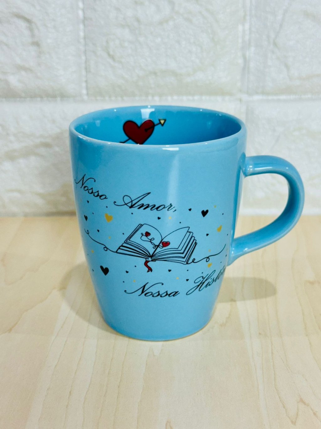 Caneca Sublime Azul Nosso Amor, Nossa História