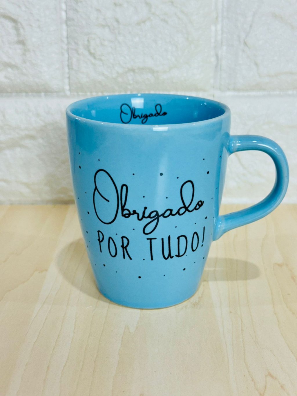 Caneca Sublime Azul Obrigado por Tudo