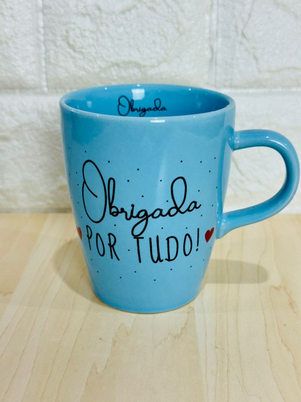 Caneca Sublime Azul Obrigada por Tudo