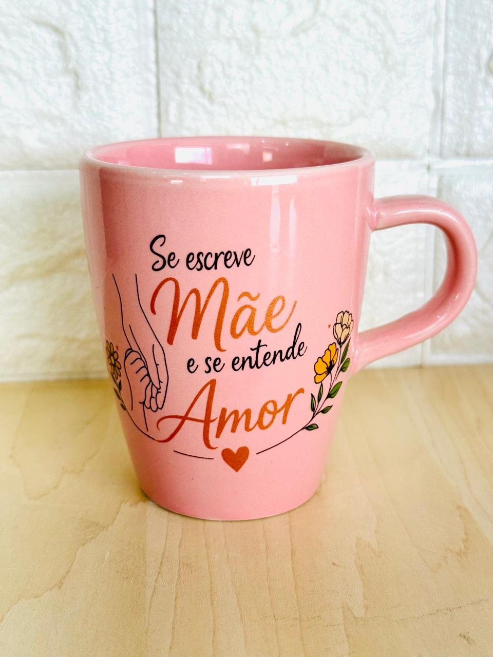 Caneca Sublime Rosa Mãe Bronze