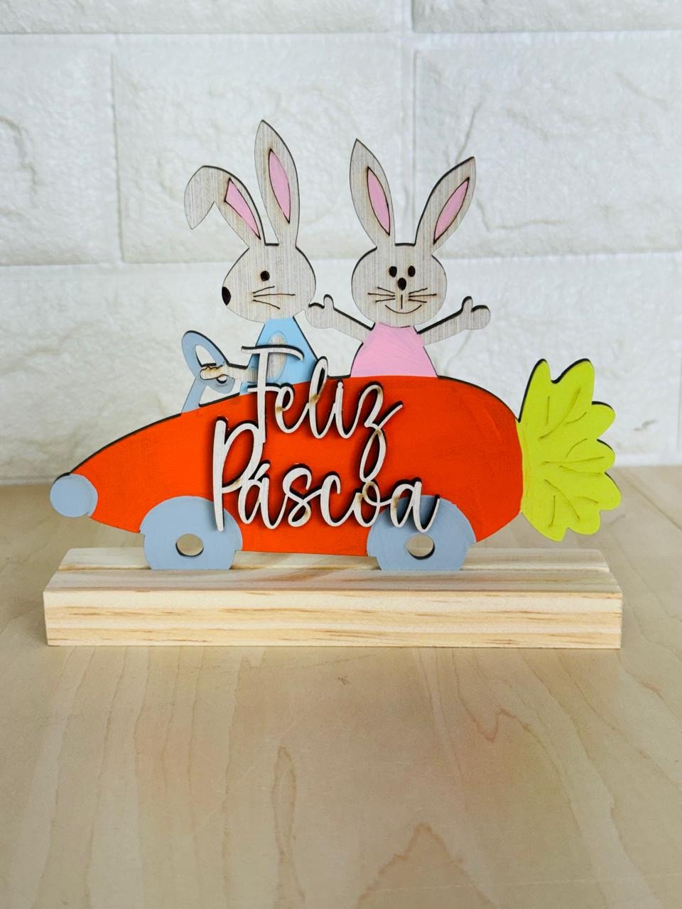 Placa de Mesa Carrinho Cenoura 