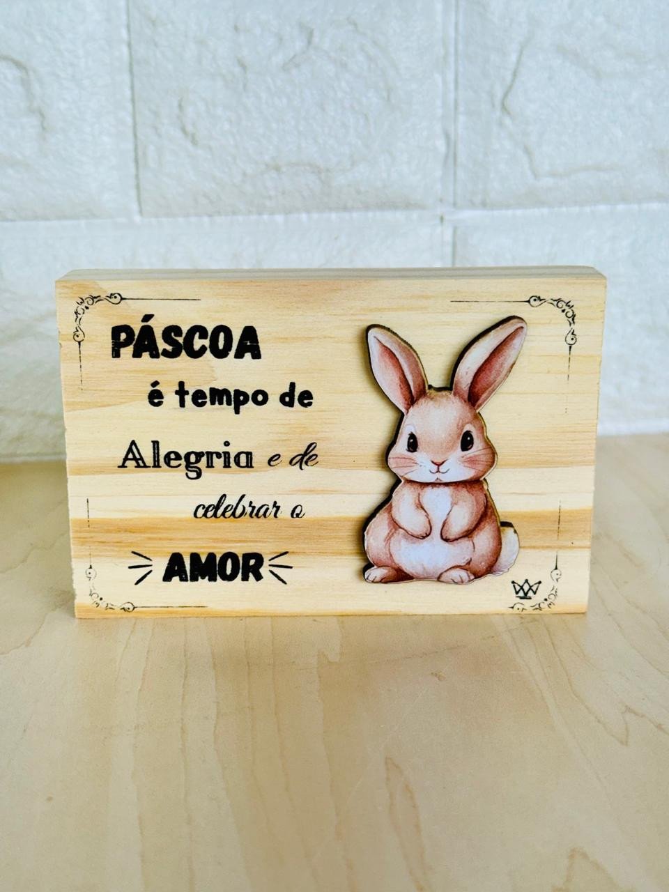 Tijolinho Madeira Páscoa é Tempo de Alegria
