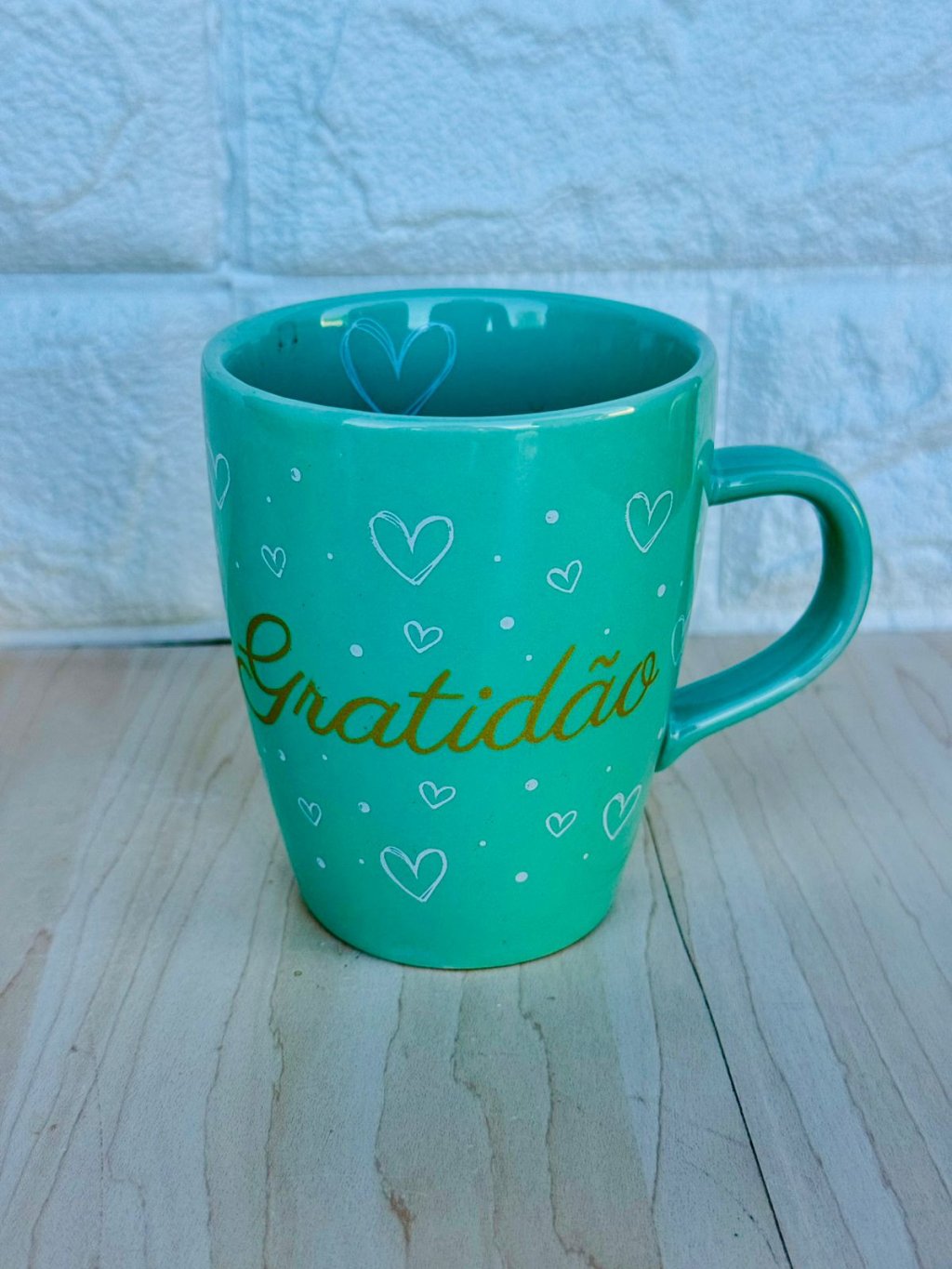 Caneca Sublime Verde Gratidão 