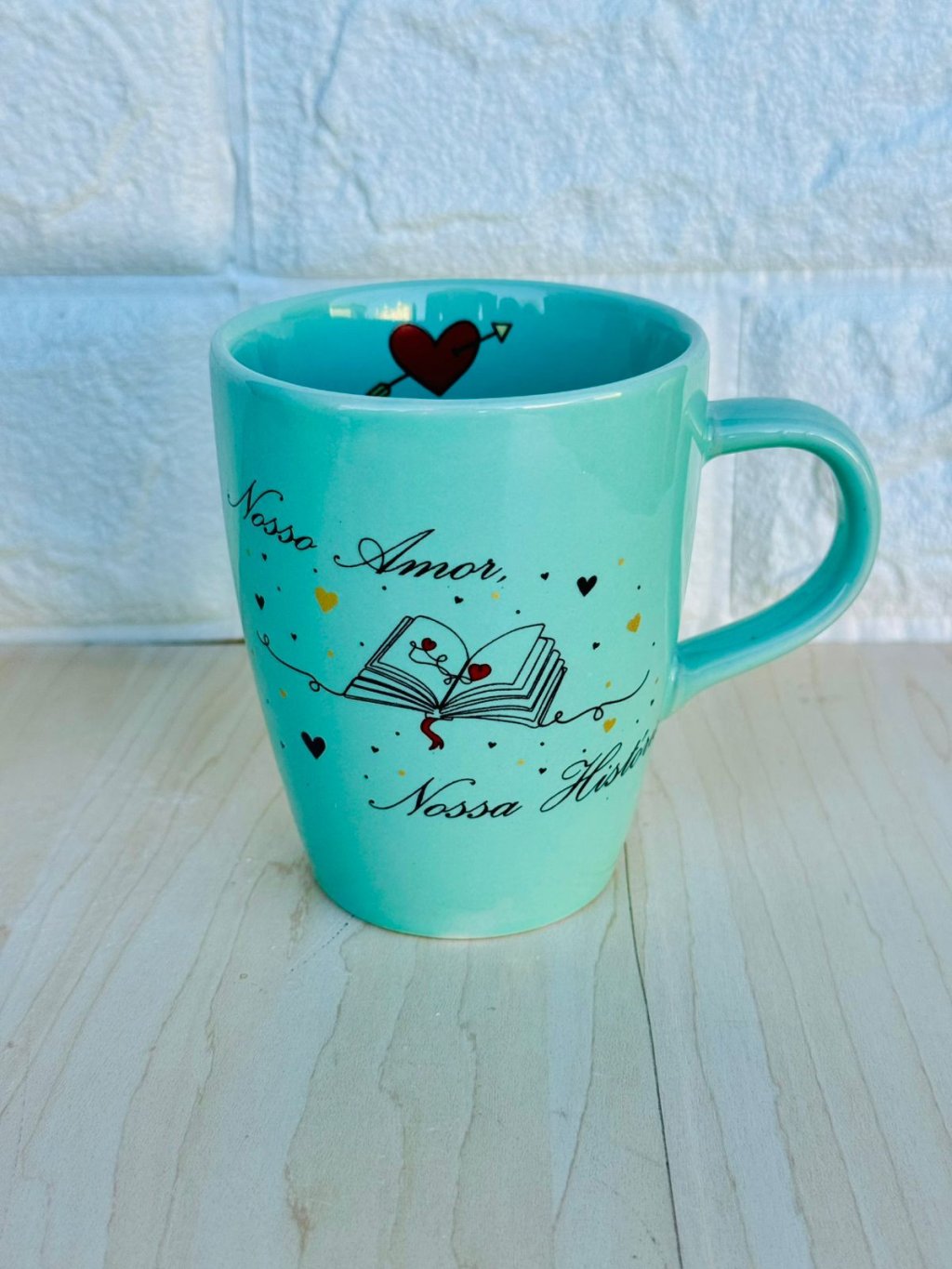 Caneca Sublime Verde Nosso Amor, Nossa História