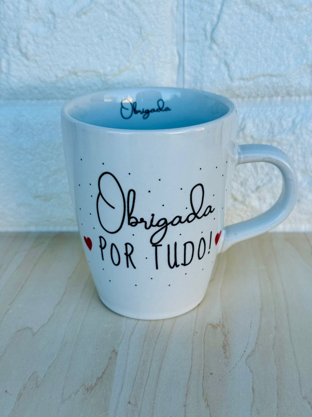 Caneca Sublime Branca Obrigada por Tudo
