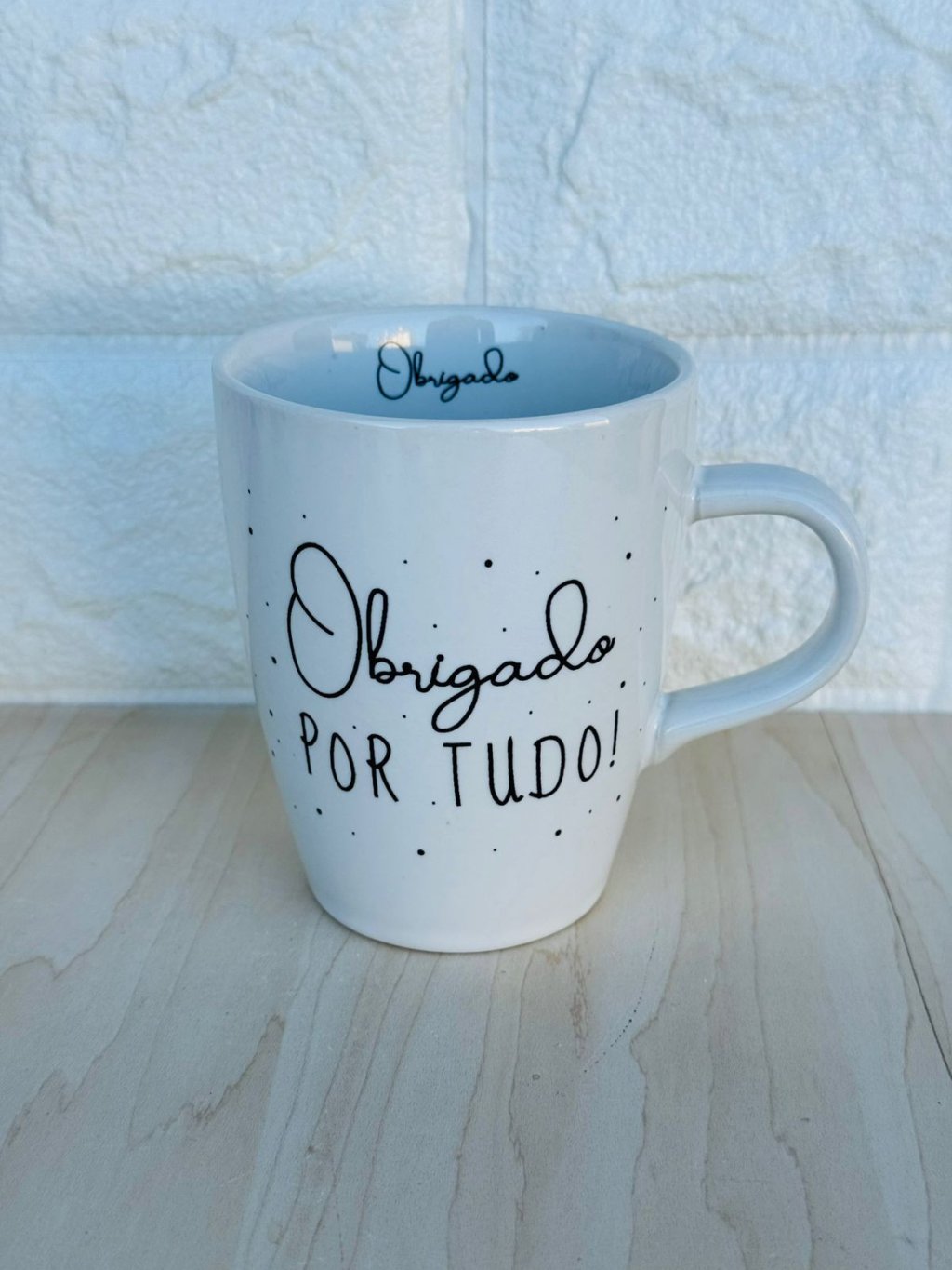 Caneca Sublime Branca Obrigado por Tudo