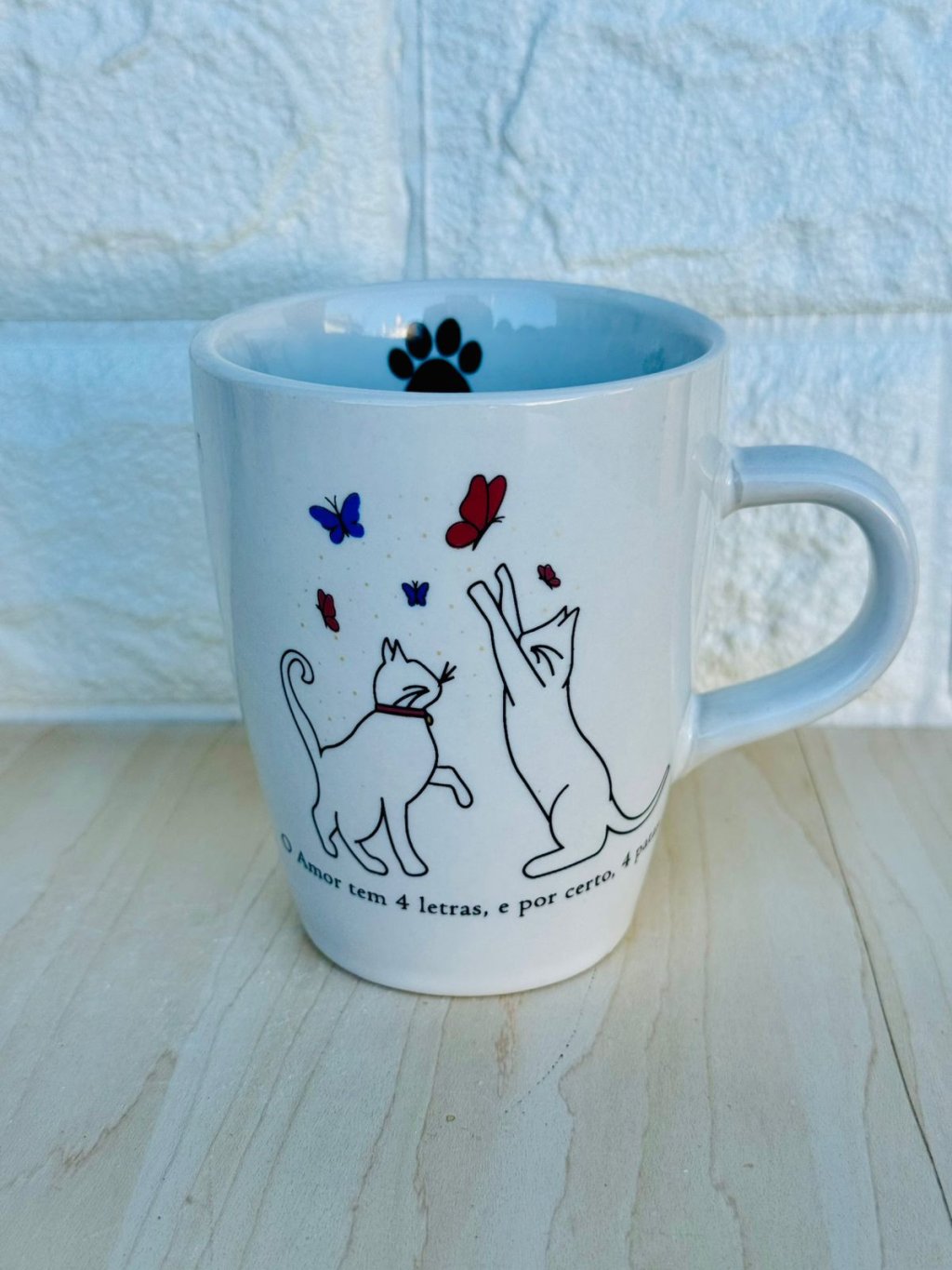 Caneca Sublime Branca Gato
