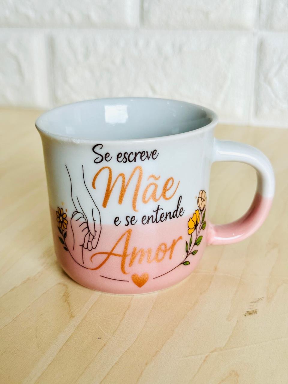 Caneca Ágatha Bicolor Mãe Bronze