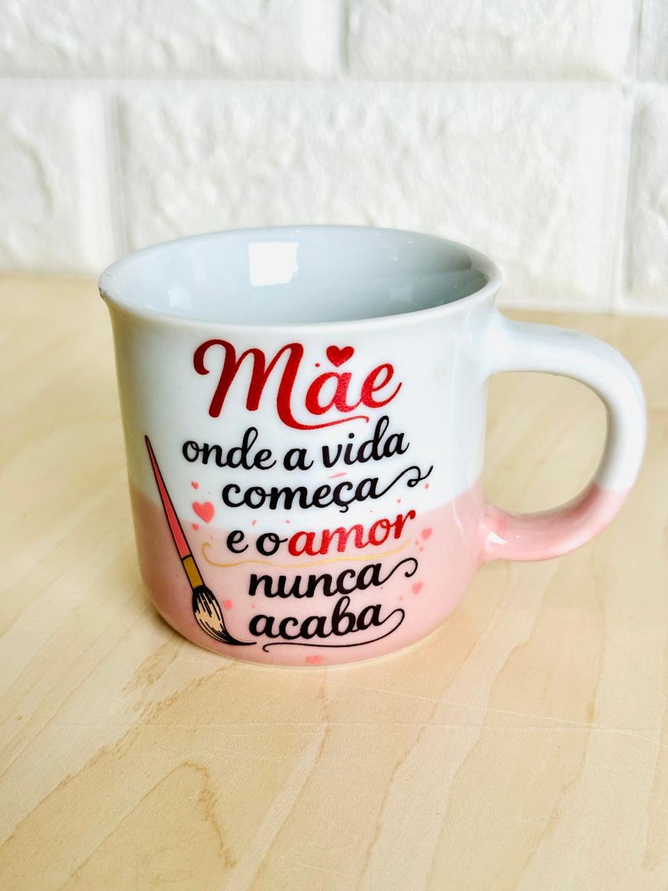 Caneca Ágatha Bicolor Mãe Rosé