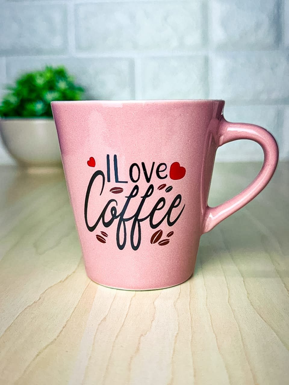 Xícara Rosa I Love Coffee