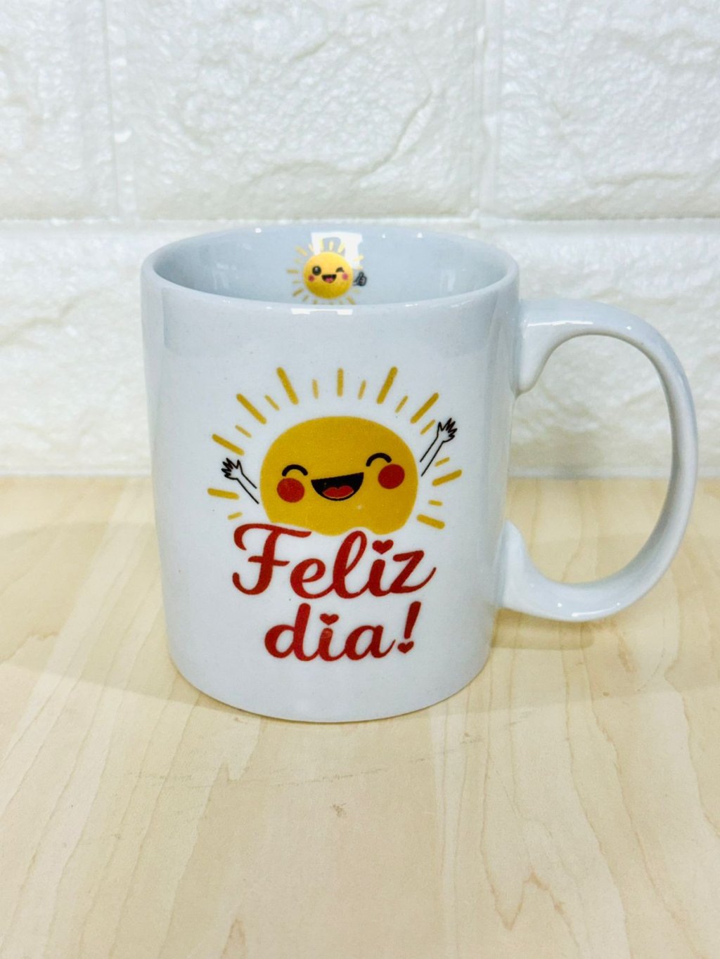 Caneca Aurora Branca Feliz Dia
