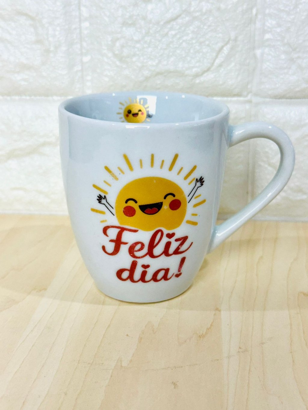 Caneca Glamour Branca Feliz Dia