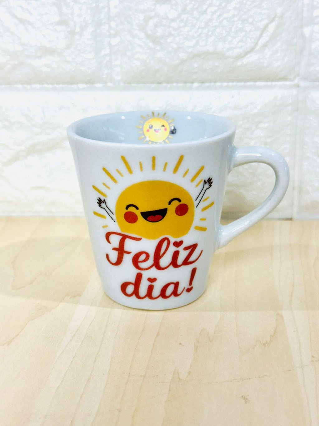 Xícara Branca Feliz Dia