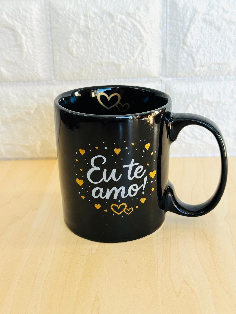 Caneca Aurora Preta Eu te Amo