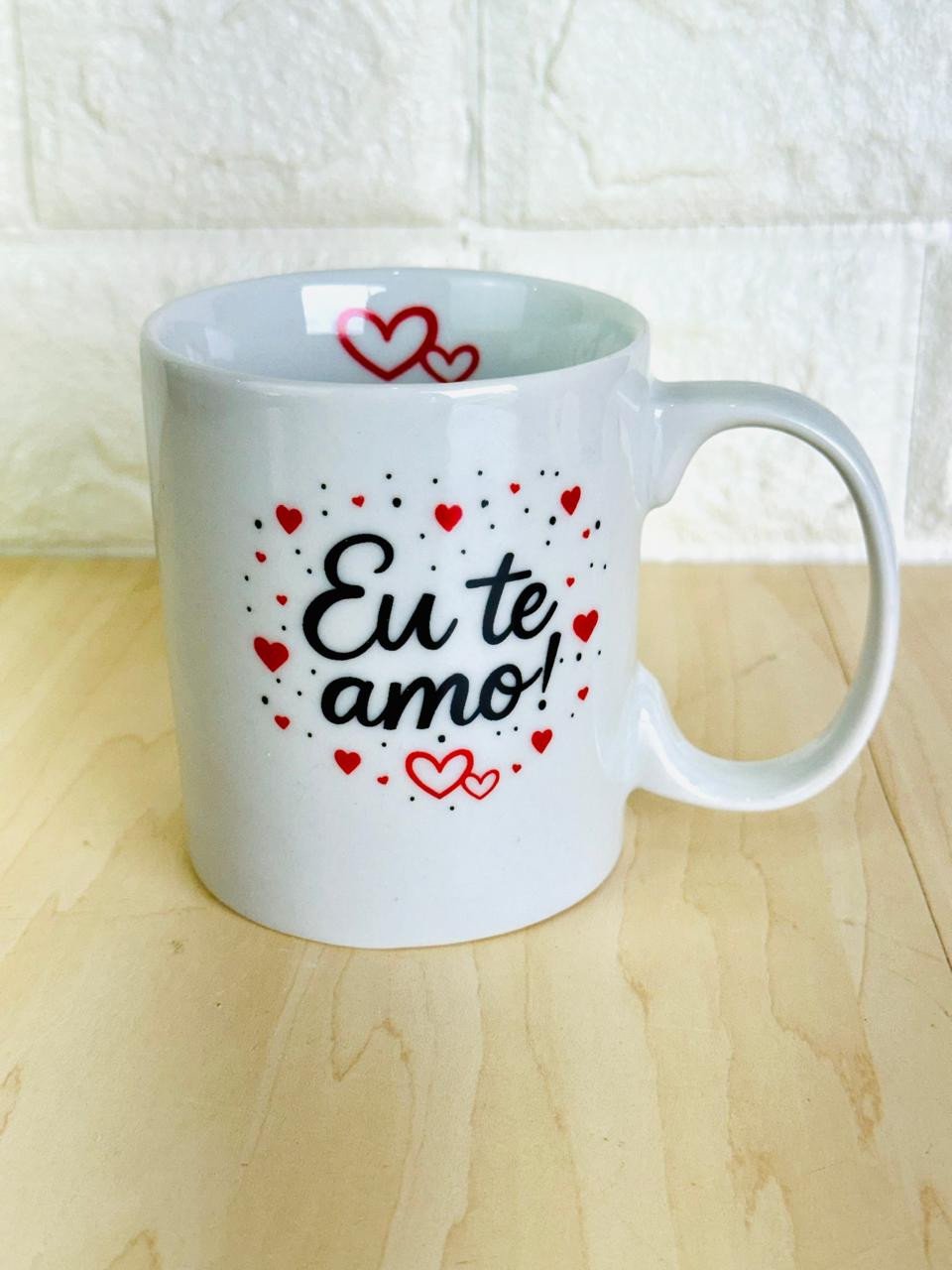 Caneca Aurora Branca Eu Te Amo 