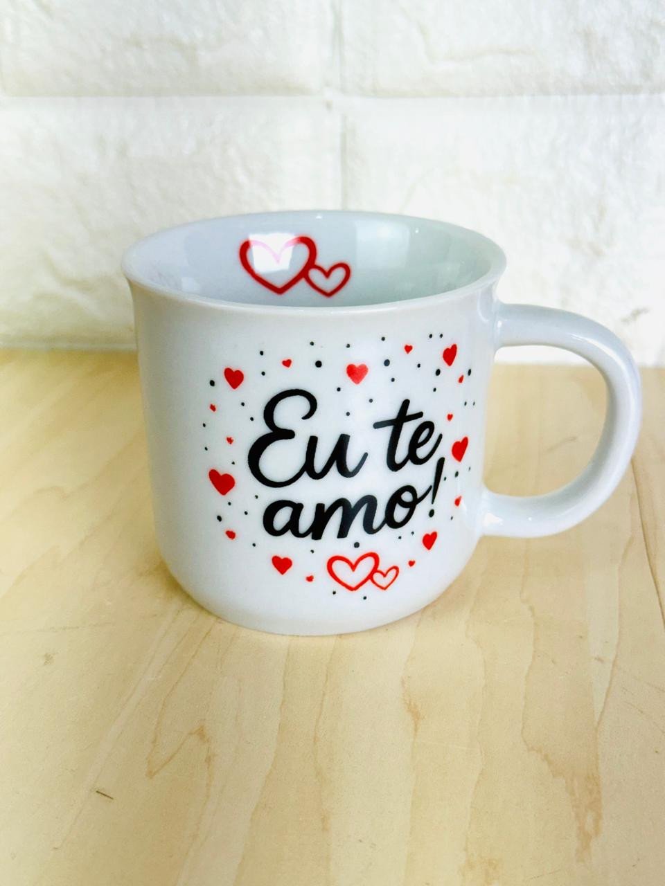 Caneca Ágatha Branca Eu Te Amo 