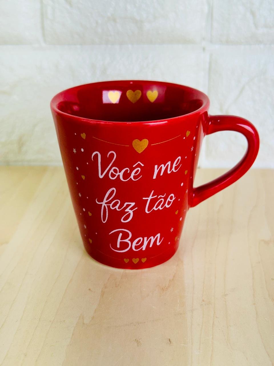 Xícara Vermelha Você Me Faz Tão Bem