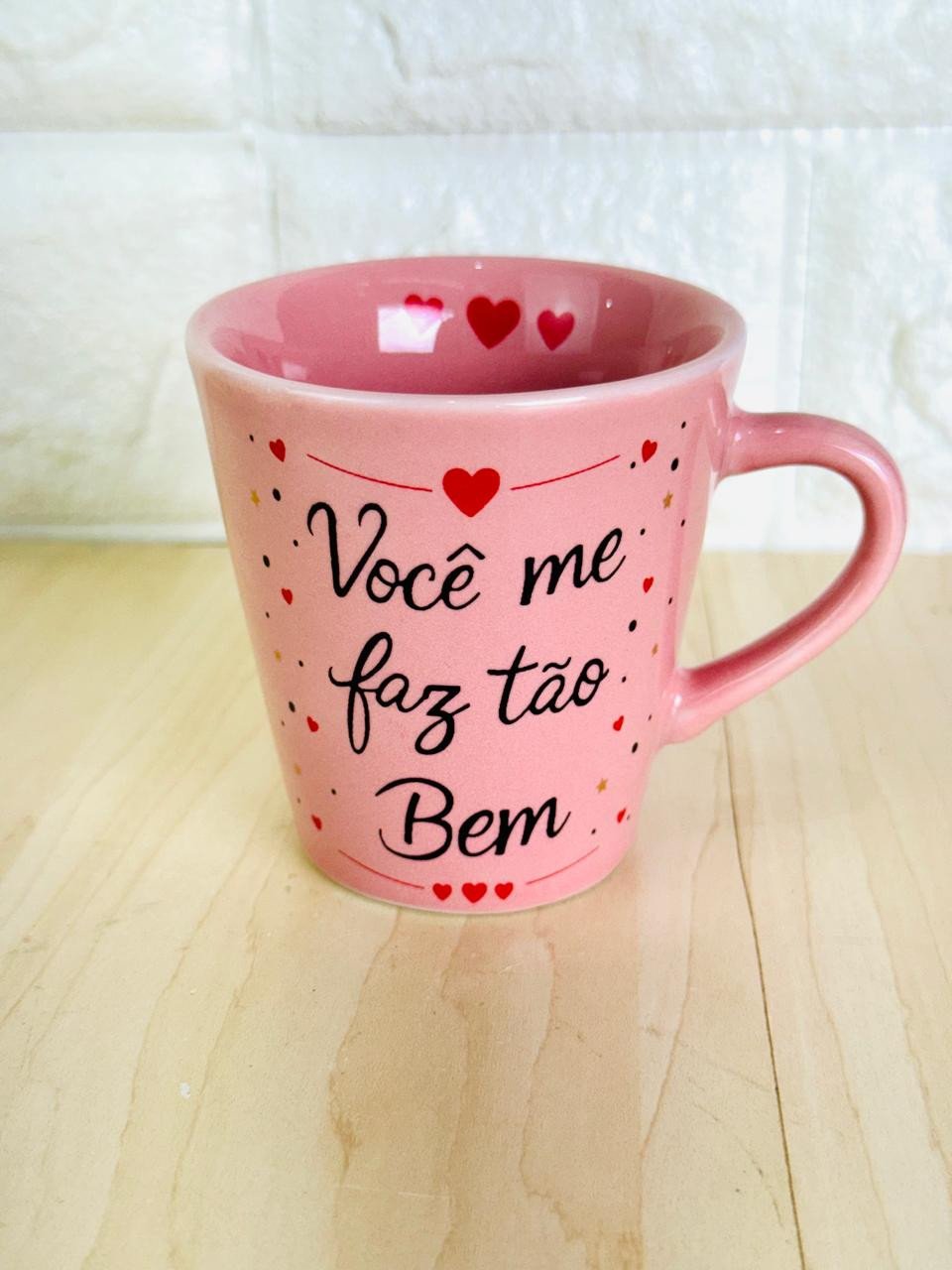 Xícara Rosa Você Me Faz Tão Bem