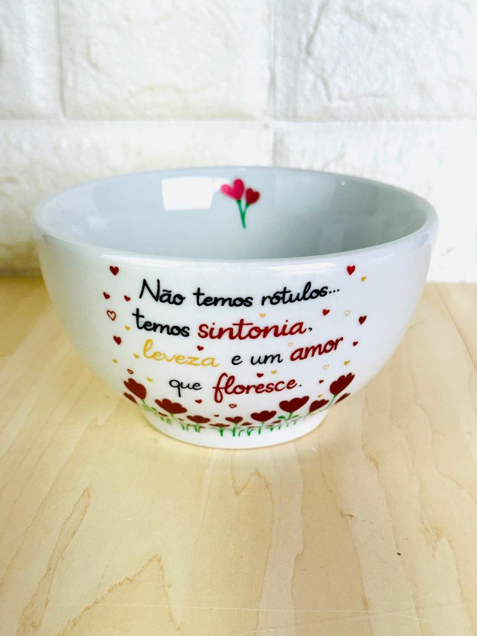 Bowl Branco Jardim do Amor 