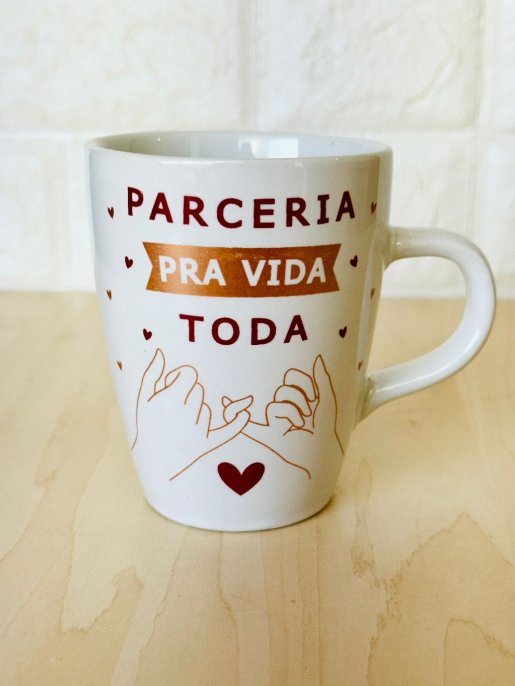 Caneca Sublime Branca Amizade Verdadeira