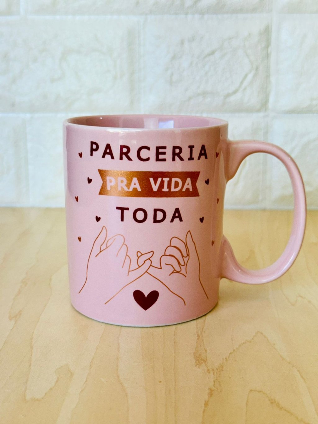 Caneca Aurora Rosa Amizade Verdadeira