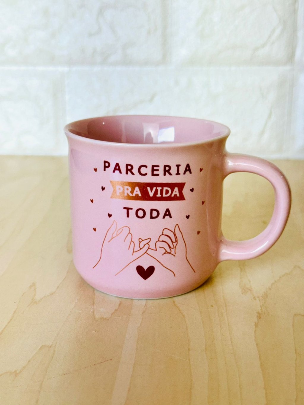 Caneca Ágatha Rosa Amizade Verdadeira