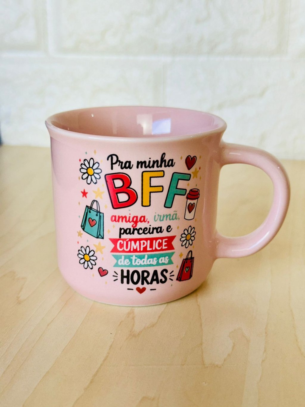 Caneca Ágatha Rosa Amizade BFF