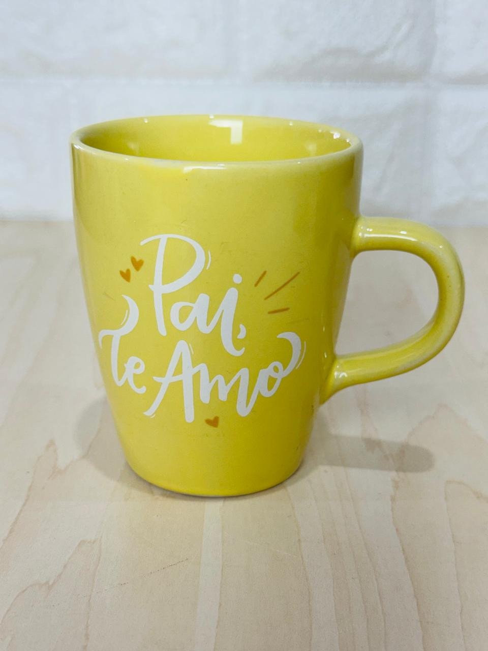Caneca Sublime Amarela Pai, te Amo