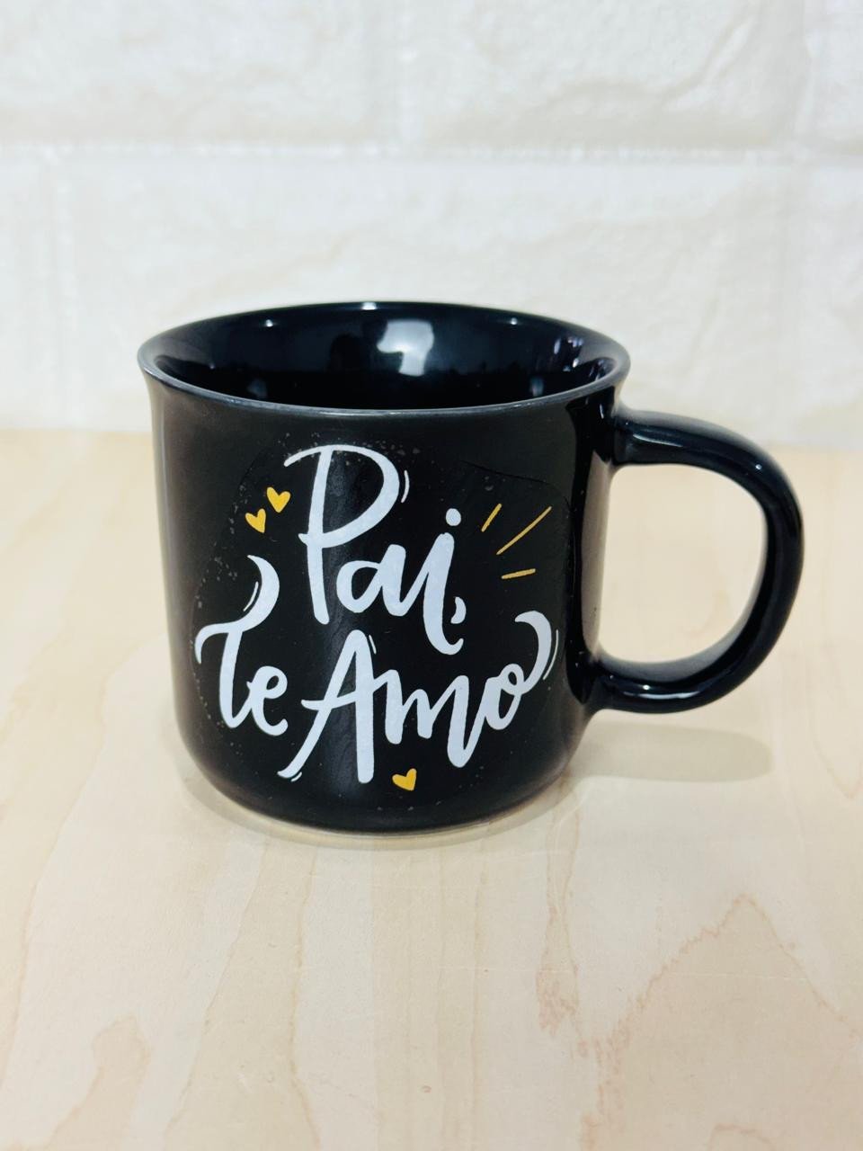 Caneca Ágata Preta Pai te Amo