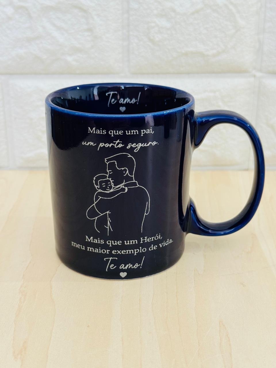 Caneca Aurora Azul Cobalto Pai Porto Seguro