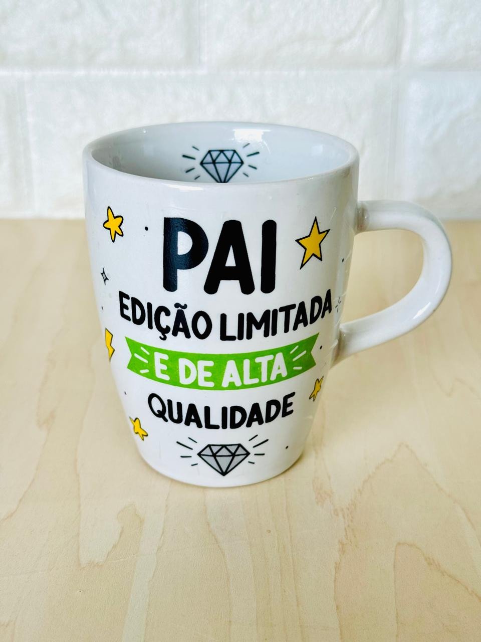 Caneca Sublime Branca Pai Edição Limitada