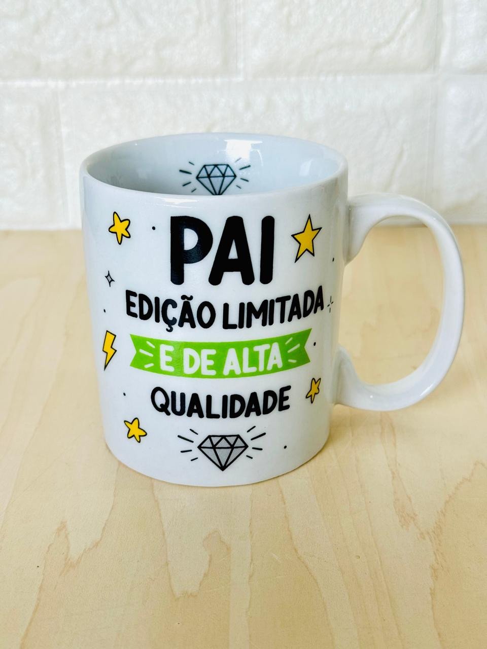 Caneca Aurora Branca Pai Edição Limitada